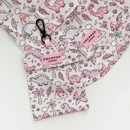 Princess Dino Dog Raincoat
