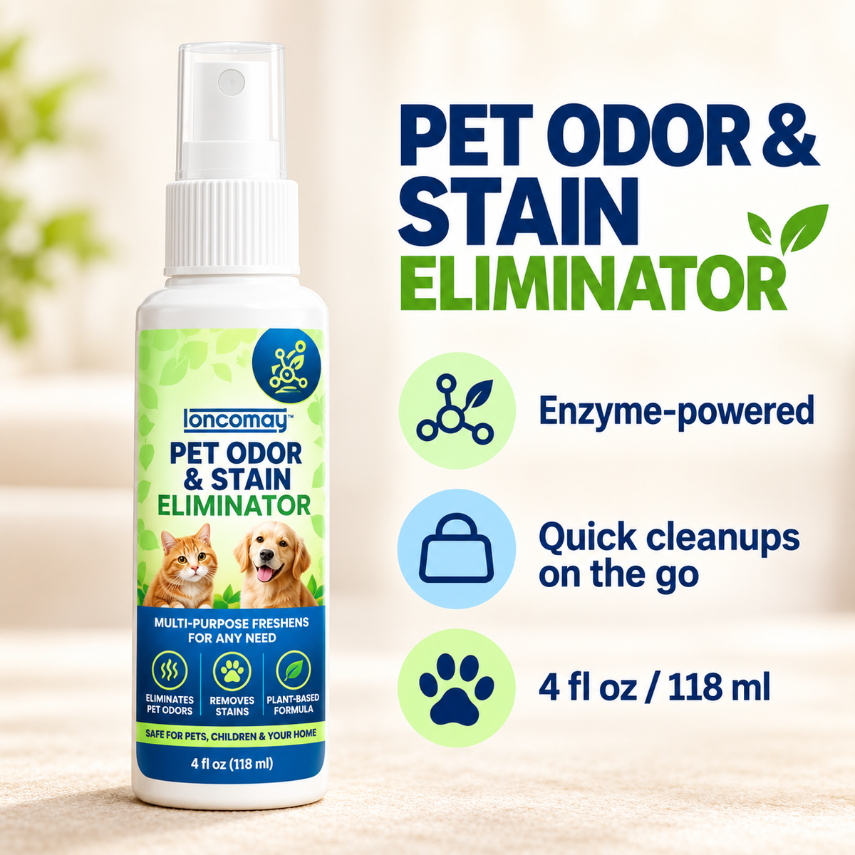 Pet Odour & Stain Eliminator Travel Spray