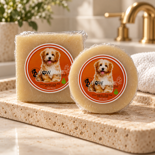 Organic Flaxseed Dog Soap Bar - Pawsome Suds