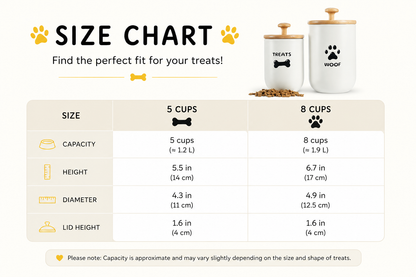Dog Treat Storage Jars (Woof & Treats)