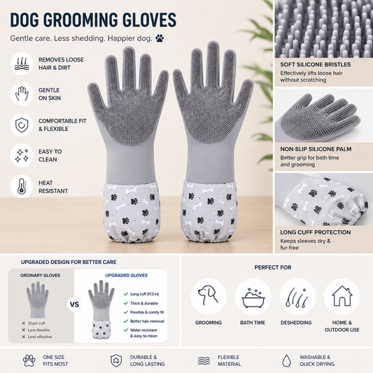 Paw Spa Silicone Bath & Grooming Gloves