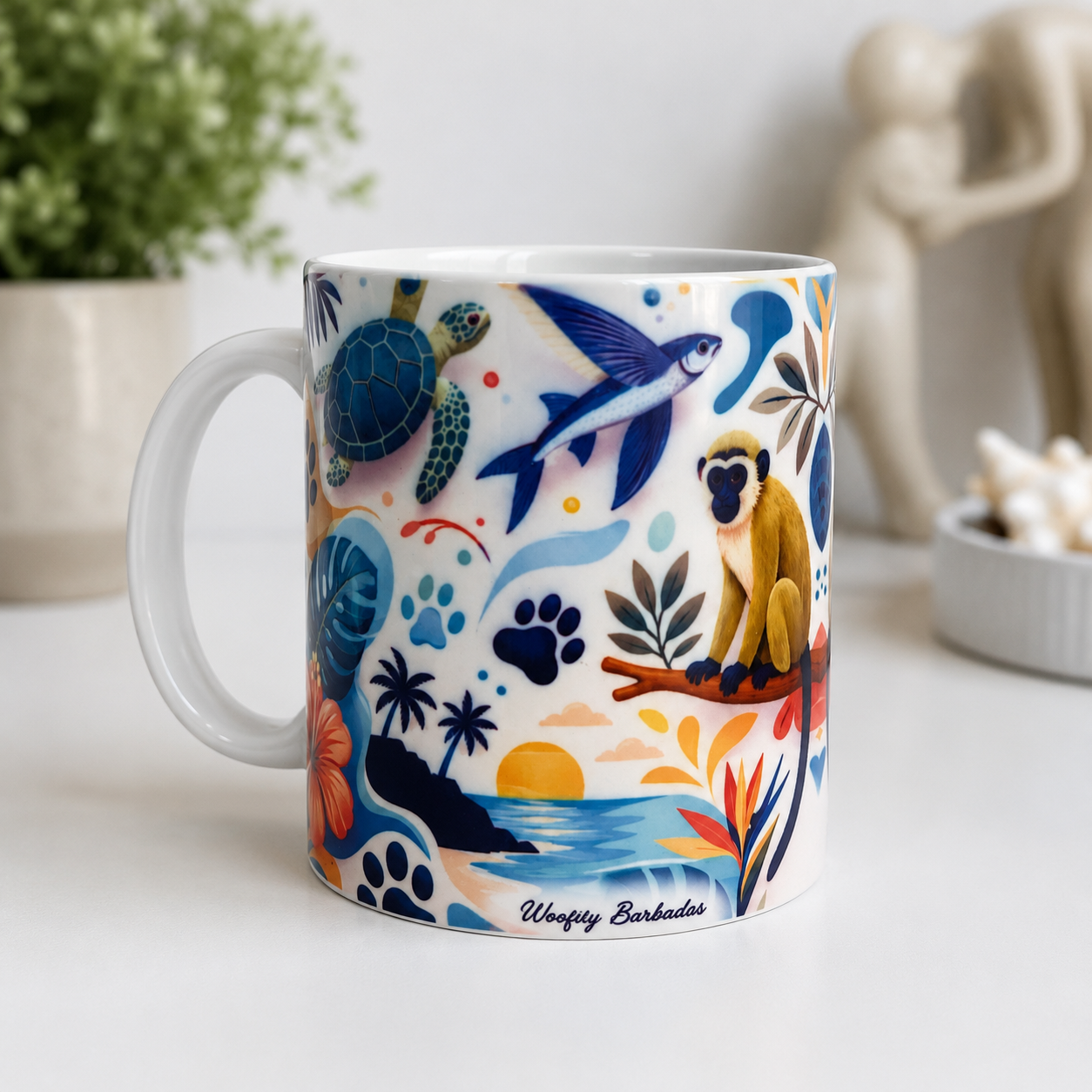Paws of Barbados Mug
