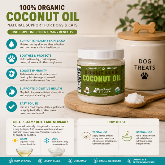Raw Paws Virgin Organic Coconut Oil
