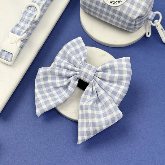 English Blue Sailor Bow