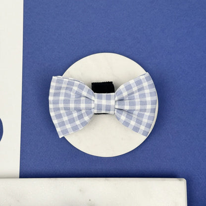 English Blue Bow Tie