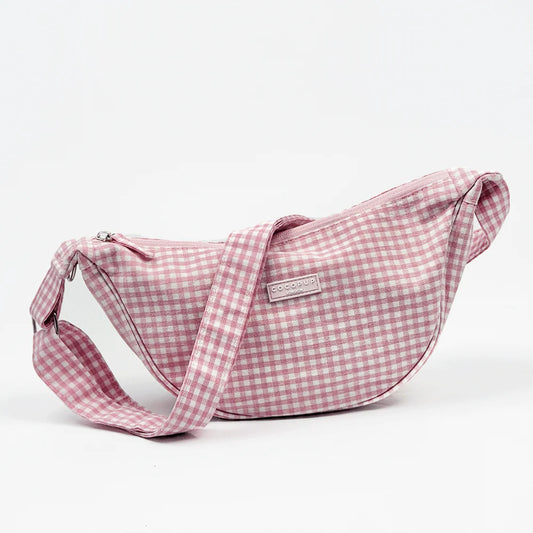 Crossbody Crescent Dog Walking Bag - English Rose