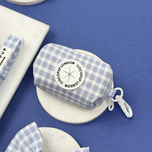 English Blue Poop Bag Holder