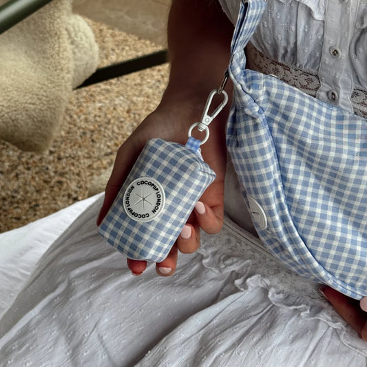 English Blue Poop Bag Holder