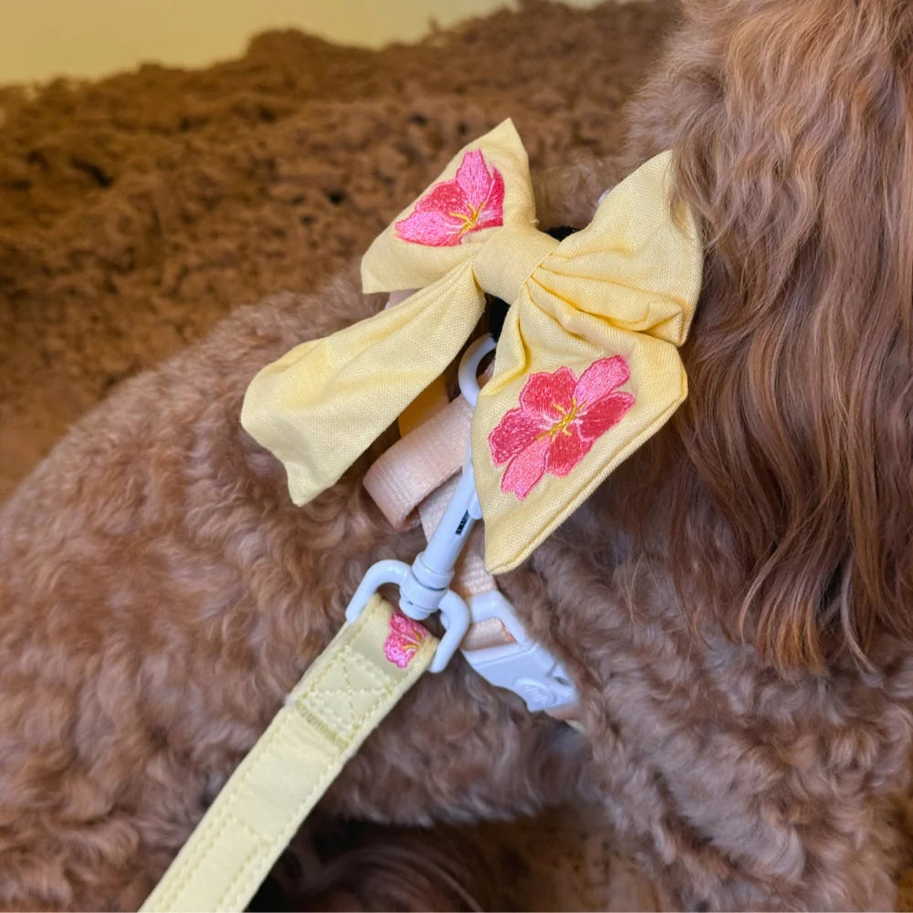 Pink Hibiscus Sailor Bow