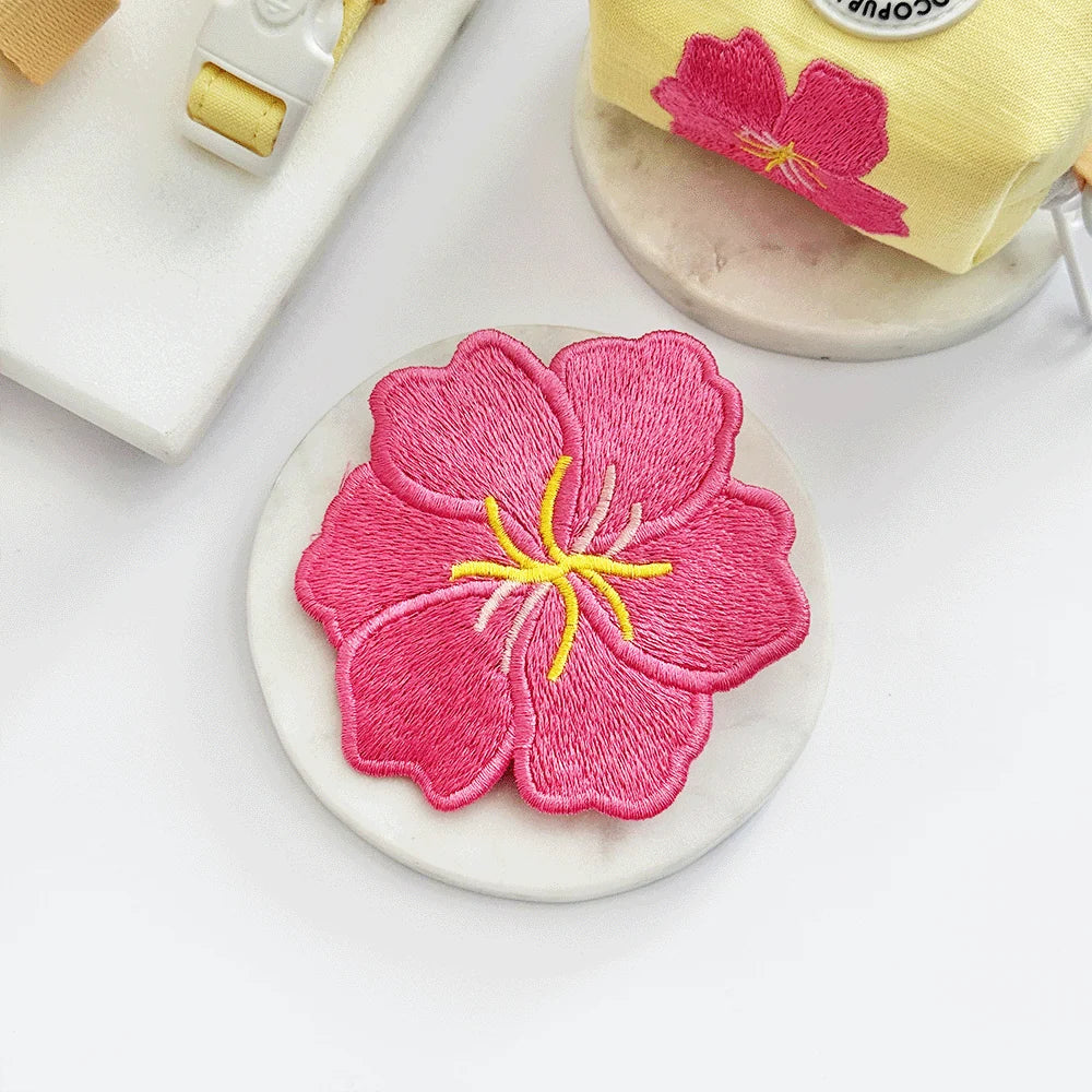 Pink Hibiscus Flower Bow