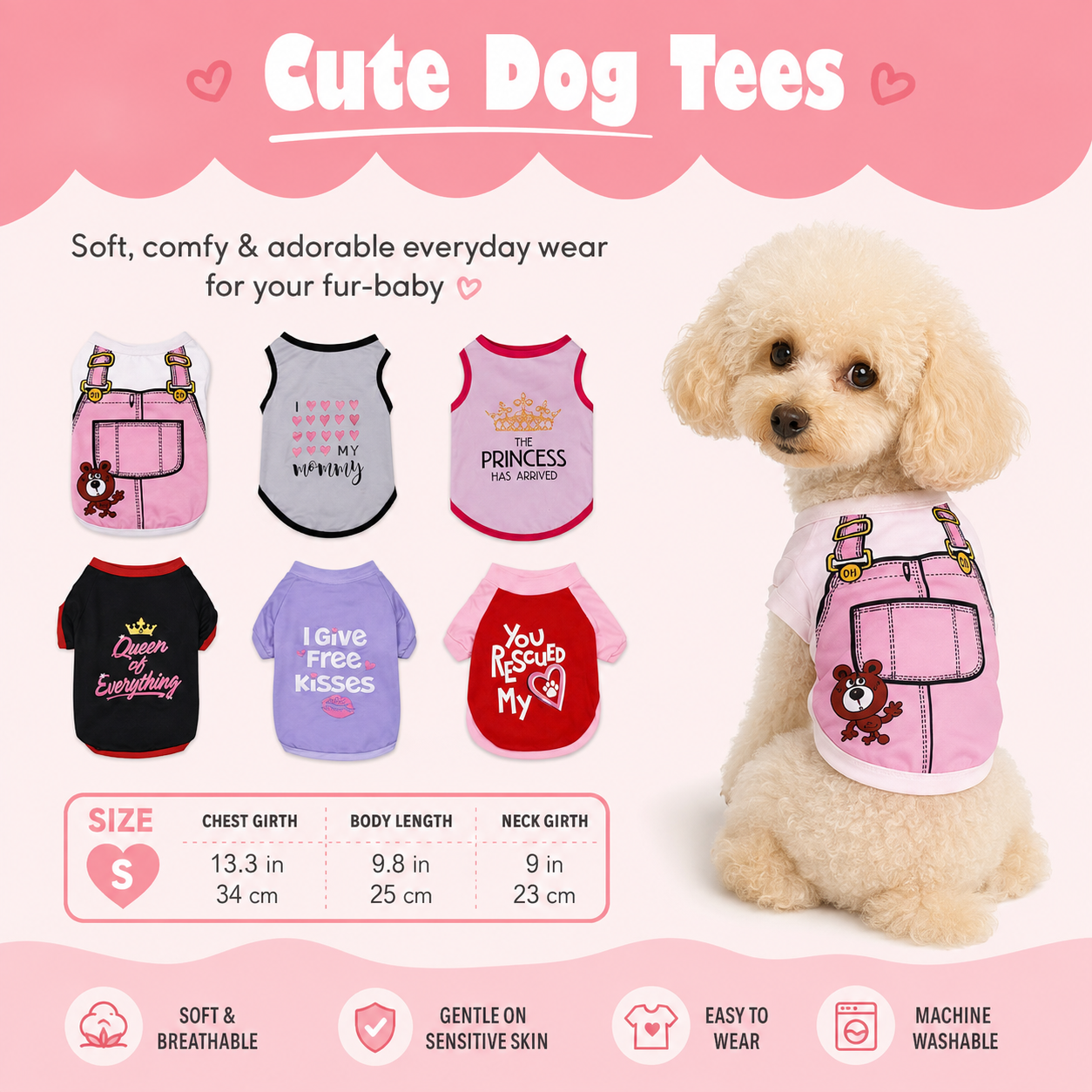 Princess Pooch Dog Shirts (Small Breeds)