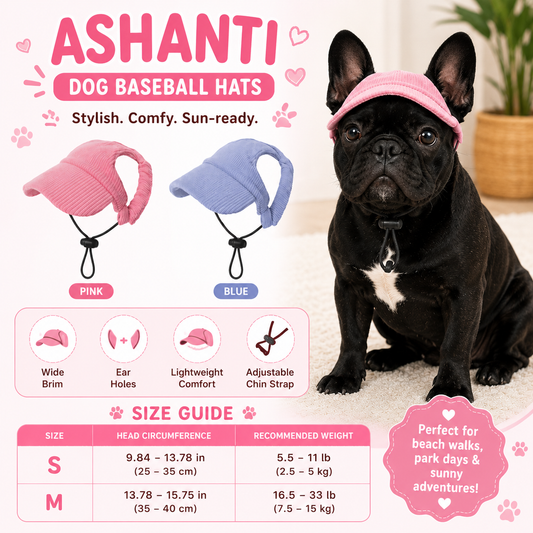Ashanti Dog Hats (For Small Breeds)