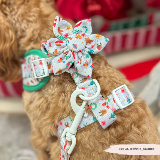 Christmas Pawty Flower Bow Tie