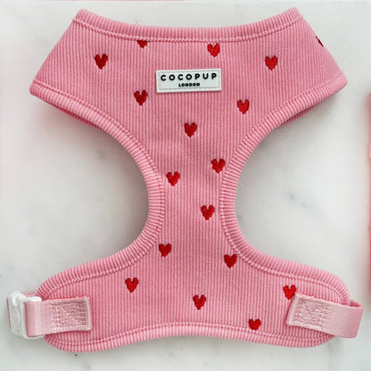 Pink Heartstrings - Adjustable Dog Harness