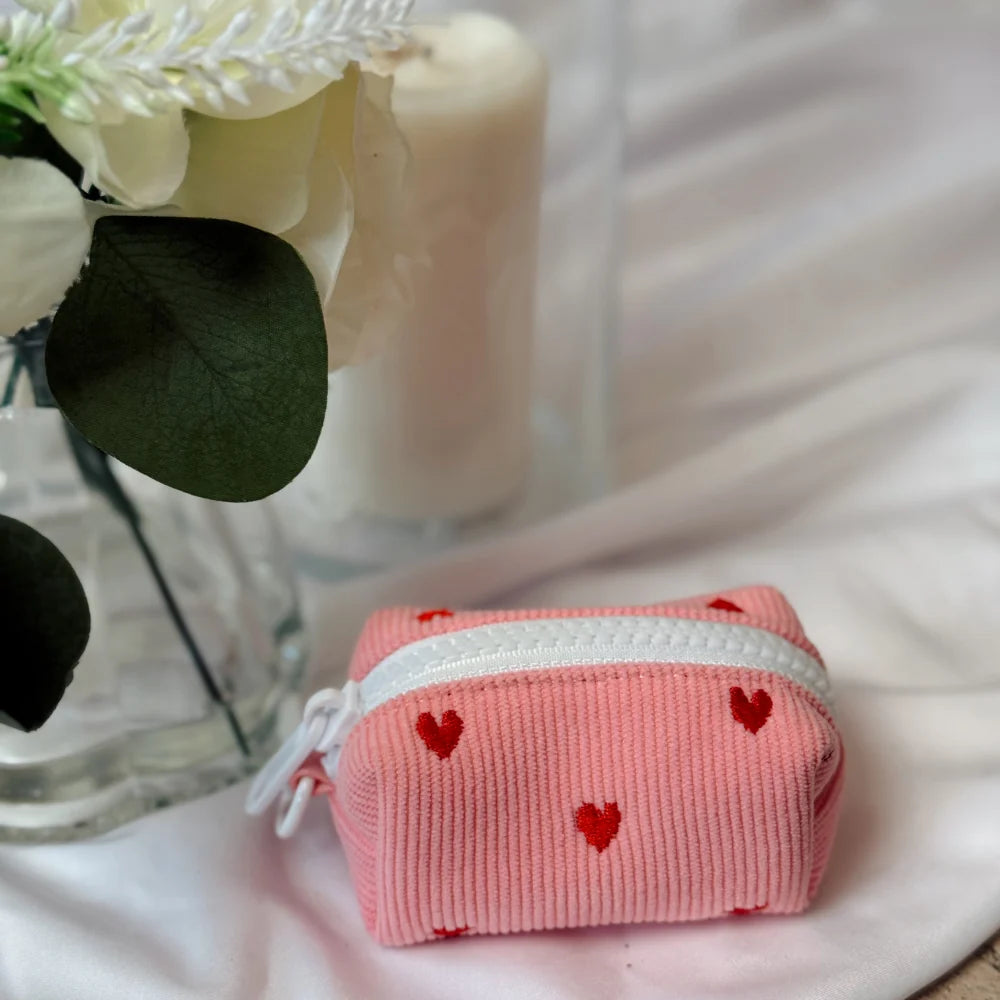 Pink Heartstrings Poop Bag Holder