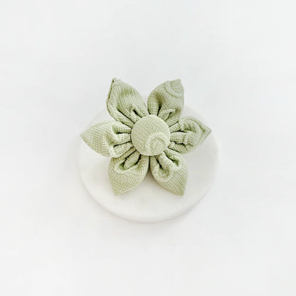 Sage Heart Flower Bow