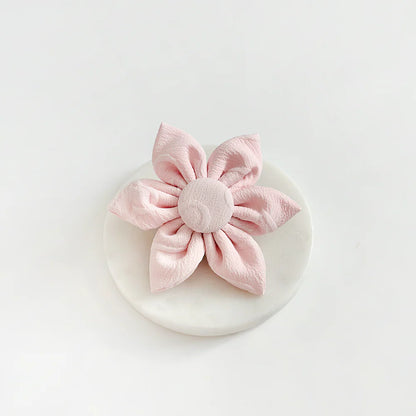 Baby Pink Heart Flower Bow