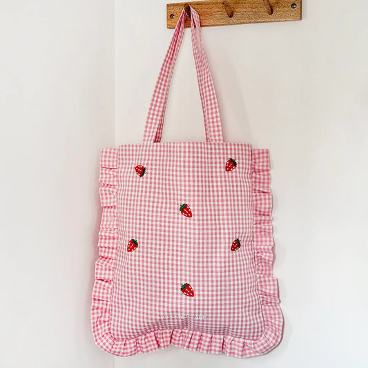 Strawberry Picnic Tote Bag