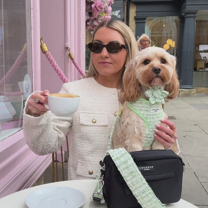 Matcha Tweed Harness - Bridgerton