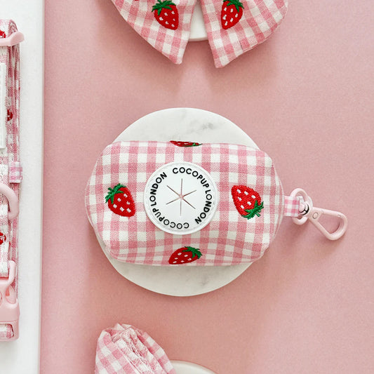 Strawberry Picnic Poop Bag Holder